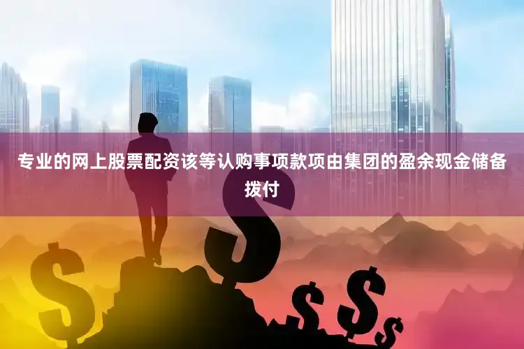 专业的网上股票配资该等认购事项款项由集团的盈余现金储备拨付