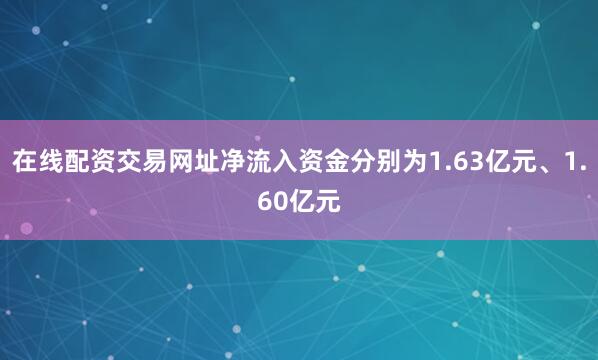 在线配资交易网址净流入资金分别为1.63亿元、1.60亿元